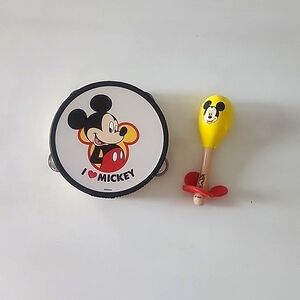 Disney Primark tambourine and rattle